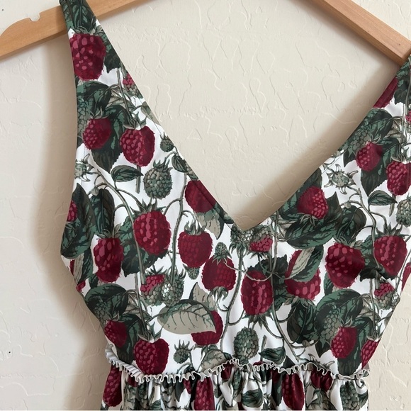 Kortni Jeane Raspberry Peplum Swim Top - Picture 3 of 5